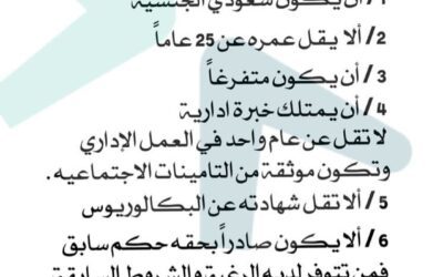 إعلان وظيفة شاغرة (مدير تنفيذي)